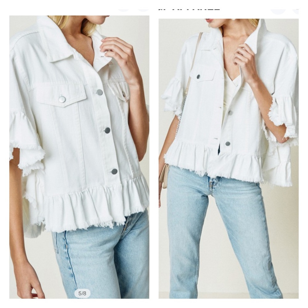 ❤️ Ruffle Denim Jacket ❤️